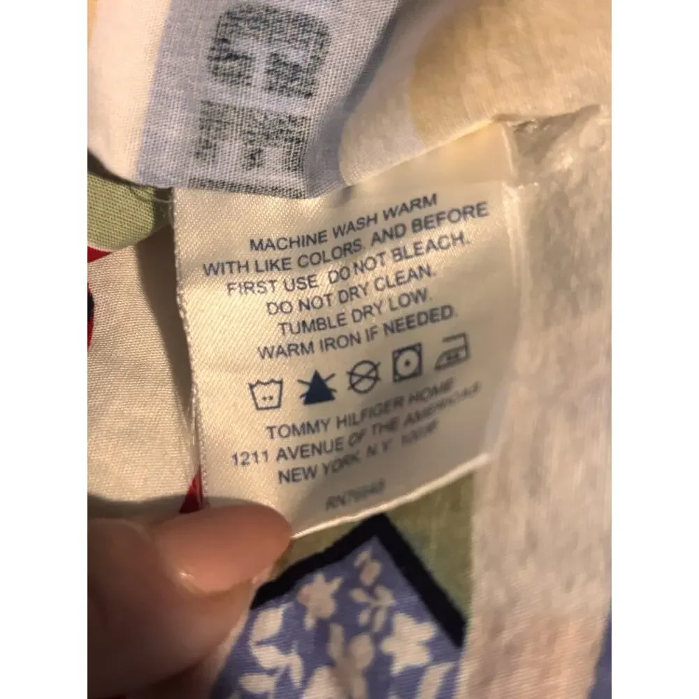 Tommy Hilfiger Surfboard Twin Sheet Beachy Nautical Colorful Cotton Preppy